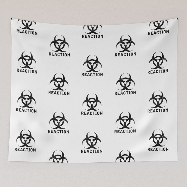 Item preview, REACTION word with Biohazard symbol designed and sold by Dreamakerstudio.