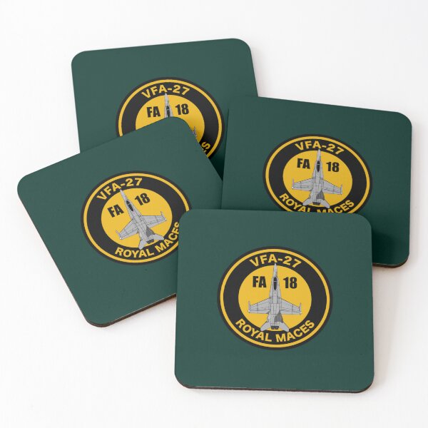 Item preview, F  A-18 Hornet - VFA-27 Royal Maces Patch   designed and sold by RaphaelClement.