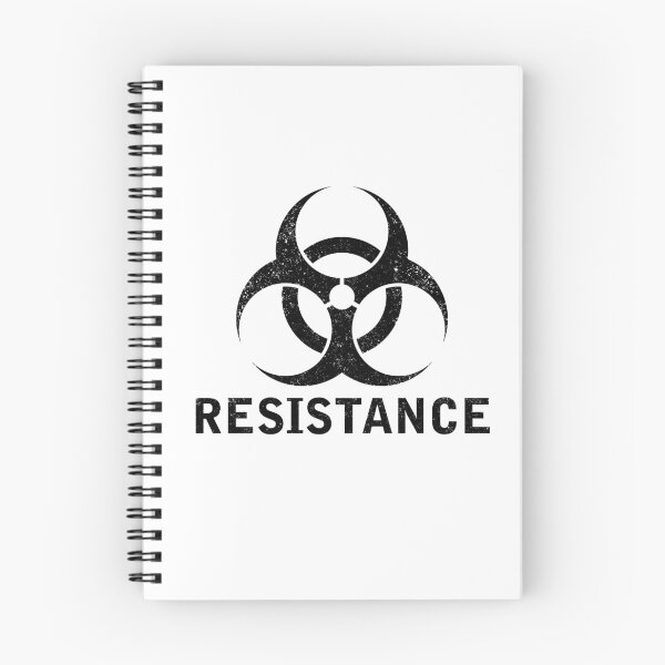 Item preview, RESISTANCE word with Biohazard symbol designed and sold by Dreamakerstudio.
