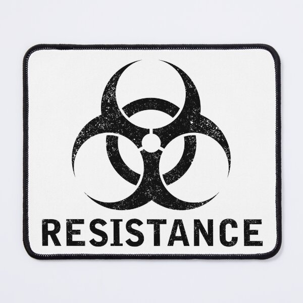Item preview, RESISTANCE word with Biohazard symbol designed and sold by Dreamakerstudio.