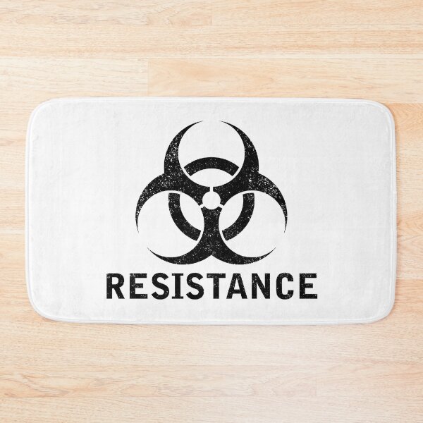 Item preview, RESISTANCE word with Biohazard symbol designed and sold by Dreamakerstudio.