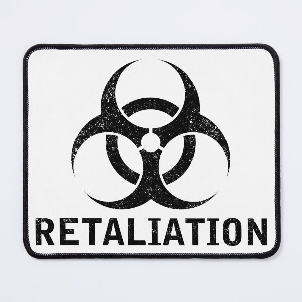 Item preview, RETALIATION word with Biohazard symbol designed and sold by Dreamakerstudio.