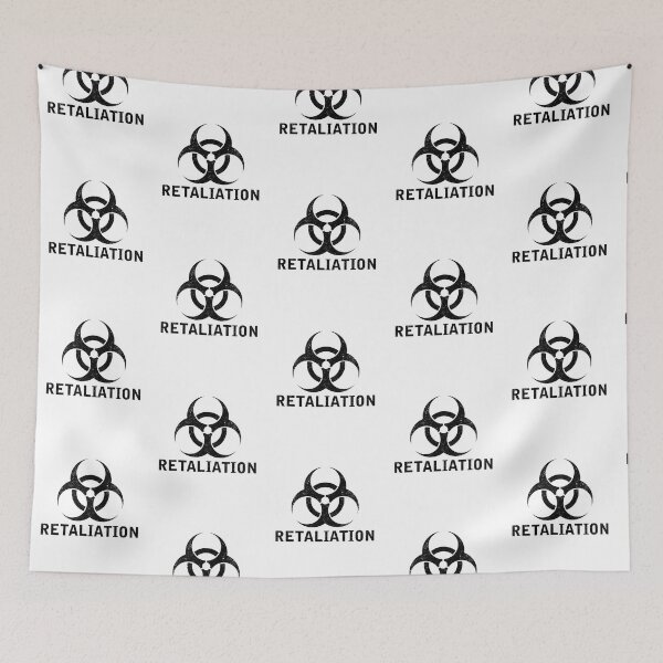 Item preview, RETALIATION word with Biohazard symbol designed and sold by Dreamakerstudio.