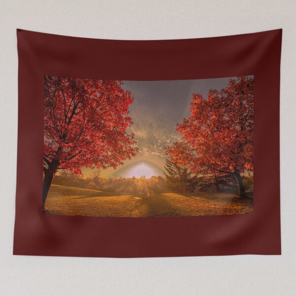 Item preview, Misty Foggy Fall Sunrise designed and sold by Annariaart.