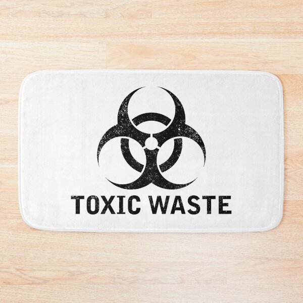 Item preview, TOXIC WASTE word with Biohazard symbol designed and sold by Dreamakerstudio.