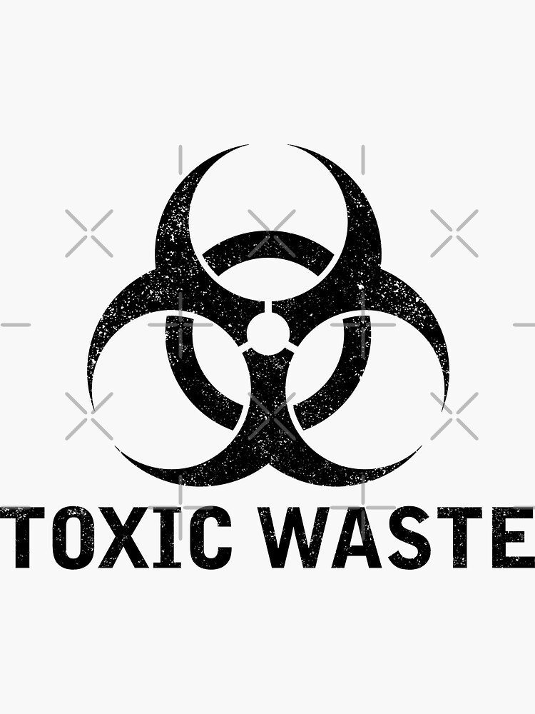 Stickers TOXIC WASTE - symbol