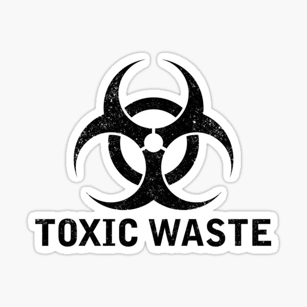 Stickers TOXIC WASTE - symbol