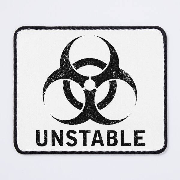 Item preview, UNSTABLE word with Biohazard symbol designed and sold by Dreamakerstudio.