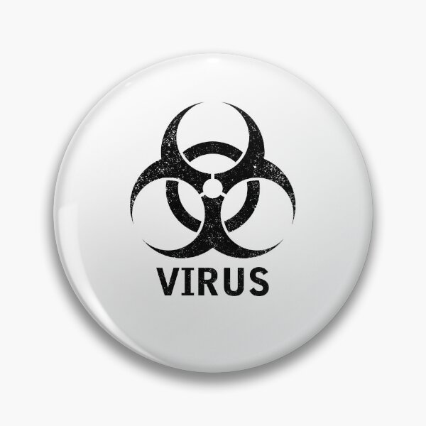 Item preview, VIRUS word with Biohazard symbol designed and sold by Dreamakerstudio.