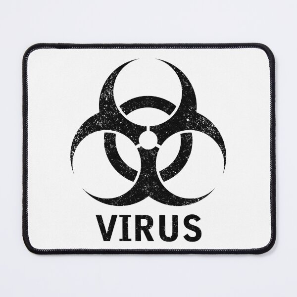 Item preview, VIRUS word with Biohazard symbol designed and sold by Dreamakerstudio.