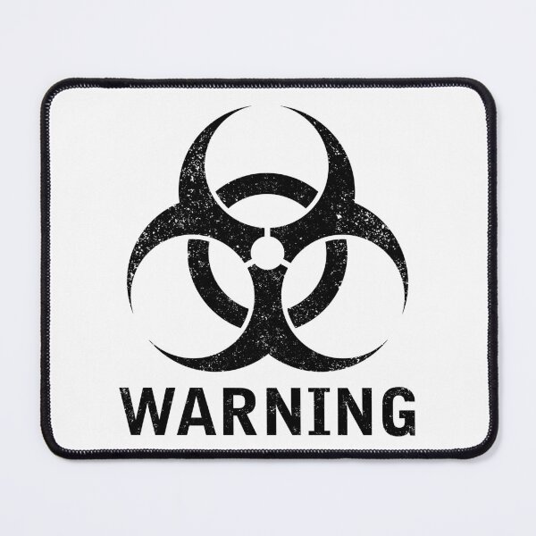 Item preview, WARNING word with Biohazard symbol designed and sold by Dreamakerstudio.