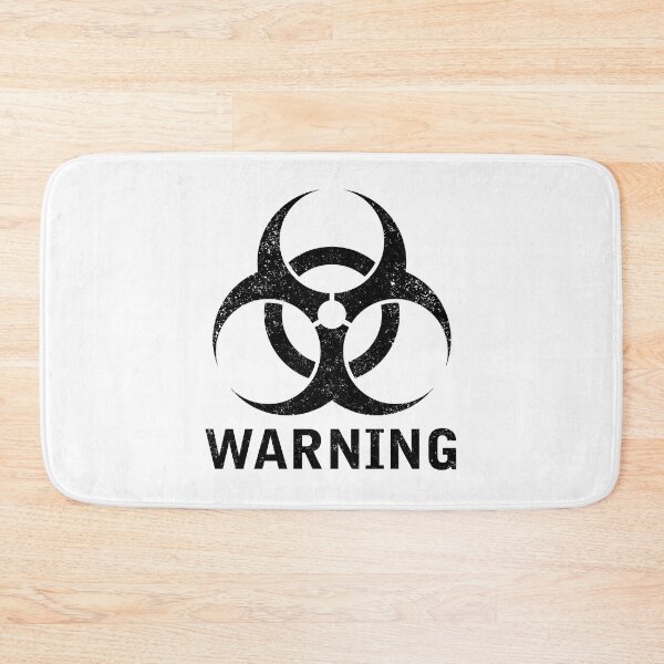 Item preview, WARNING word with Biohazard symbol designed and sold by Dreamakerstudio.