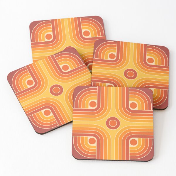 Item preview, Retro Geometric Abstract Gradated Design designed and sold by tonymagnerart.