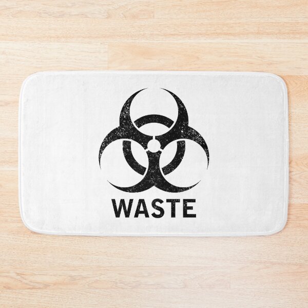 Item preview, WASTE word with Biohazard symbol designed and sold by Dreamakerstudio.