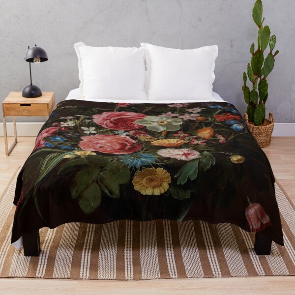 Artikelvorschau, Flower Bouquet, Dark Moody Vintage Floral Painting entworfen und verkauft von vintagevivian.