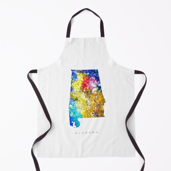Item preview, Alabama Map Watercolor Painting designed and sold by InkistPrints.