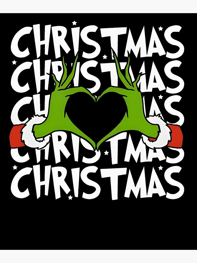 "grinch heart" Poster for Sale by SinaAuer Redbubble