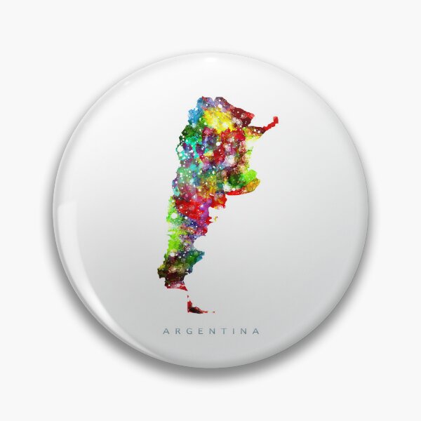 Item preview, Argentina Map Watercolor Painting designed and sold by InkistPrints.
