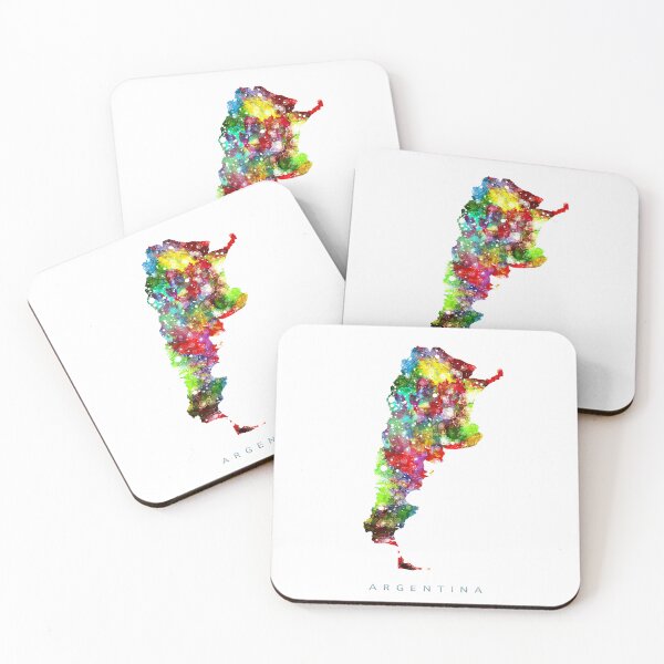 Item preview, Argentina Map Watercolor Painting designed and sold by InkistPrints.