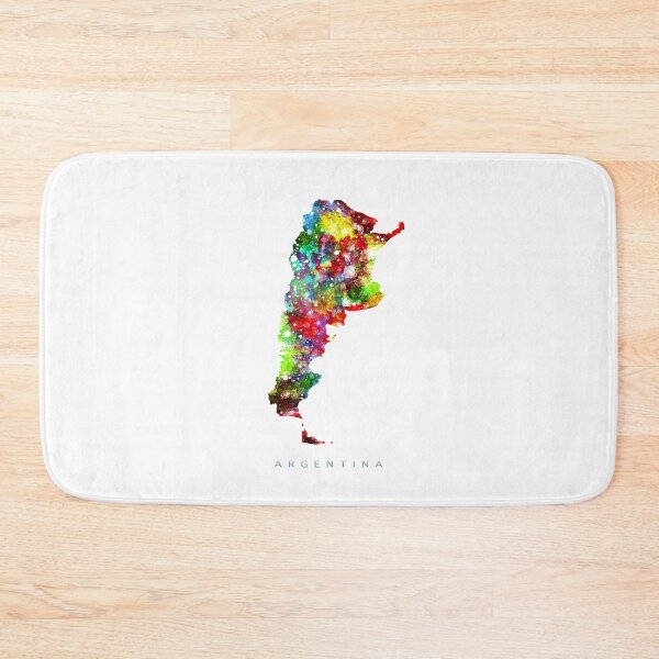 Item preview, Argentina Map Watercolor Painting designed and sold by InkistPrints.