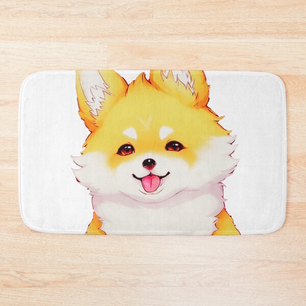 Item preview, A cute fluffy and happy dog sitting down obediently designed and sold by Pinghing.