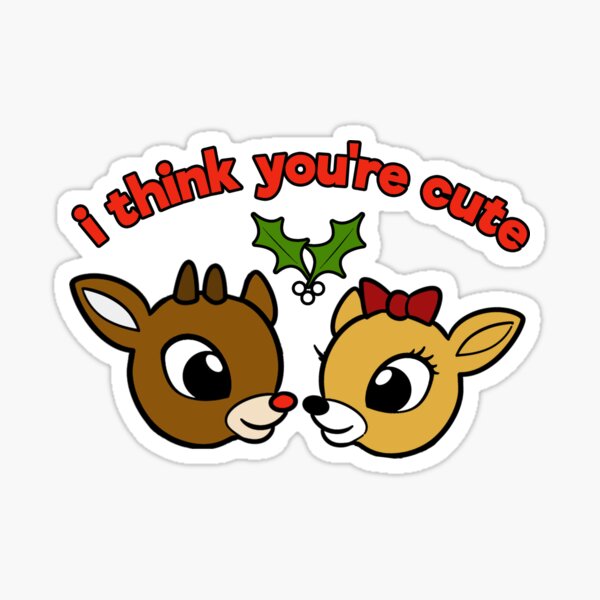 I Think You're Cute Sticker