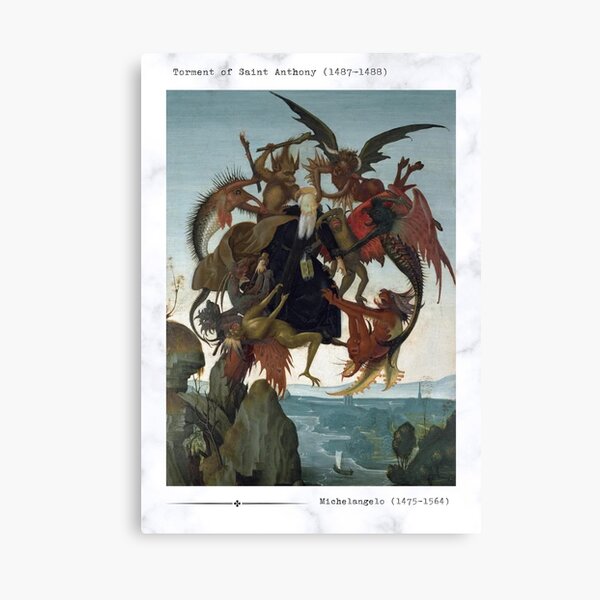 Item preview, Michelangelo Buonarroti's The Torment of Saint Anthony (c. 1487–1488) designed and sold by RLEArtSolutions.