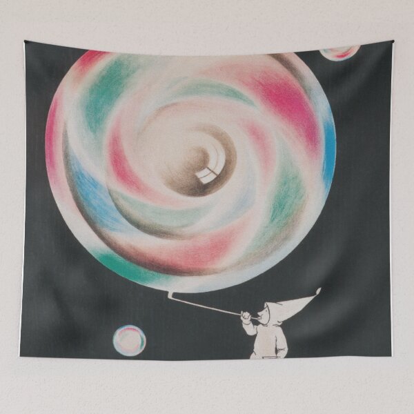 Item preview, Elf Blowing Bubble, Vintage Soap Advertisement Poster designed and sold by vintagevivian.