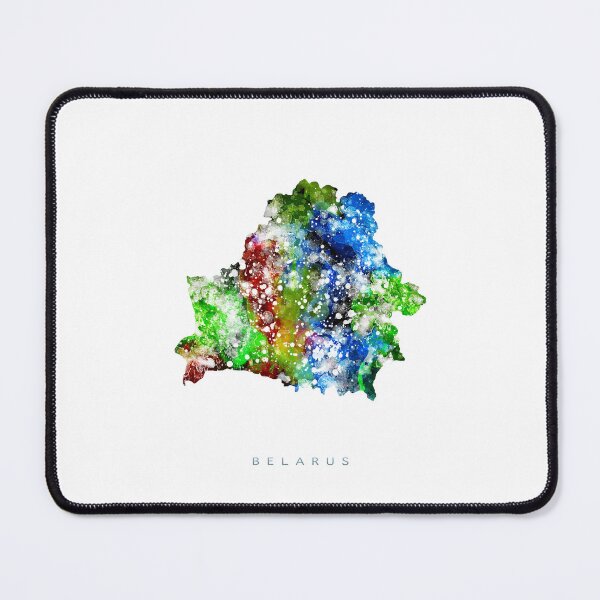 Item preview, Belarus Map Watercolor Painting designed and sold by InkistPrints.