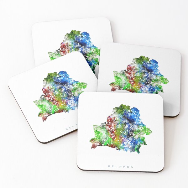 Item preview, Belarus Map Watercolor Painting designed and sold by InkistPrints.