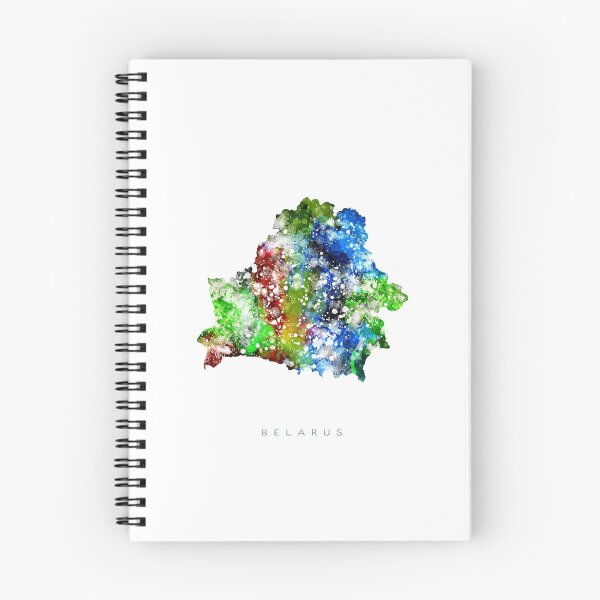 Item preview, Belarus Map Watercolor Painting designed and sold by InkistPrints.