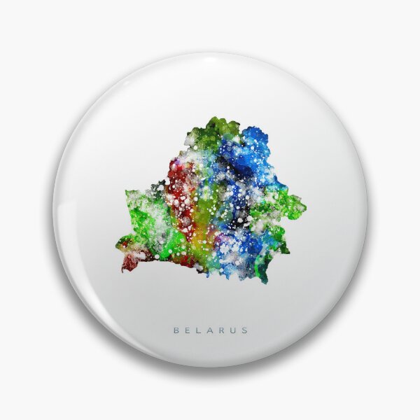 Item preview, Belarus Map Watercolor Painting designed and sold by InkistPrints.