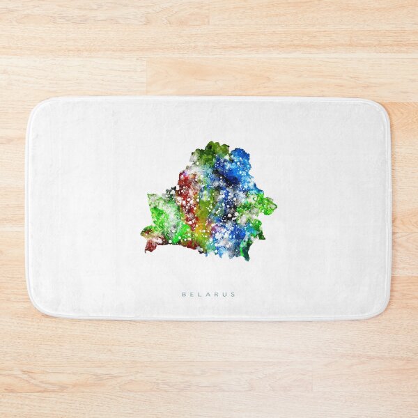 Item preview, Belarus Map Watercolor Painting designed and sold by InkistPrints.