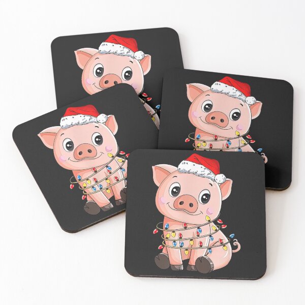 Item preview, Santa Pig Christmas Lights Pig Lover Christmas designed and sold by NancyxEasSHOP.