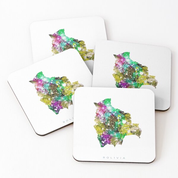 Item preview, Bolivia Map Watercolor Painting designed and sold by InkistPrints.