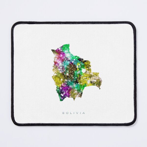Item preview, Bolivia Map Watercolor Painting designed and sold by InkistPrints.