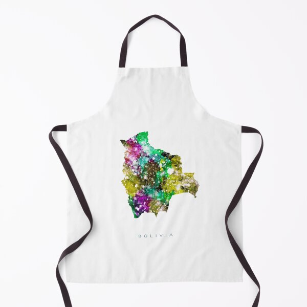 Item preview, Bolivia Map Watercolor Painting designed and sold by InkistPrints.