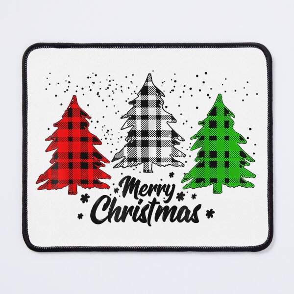 Item preview, Merry Christmas Tree Buffalo Plaid Red White Green Light Top designed and sold by IsraelCastro.