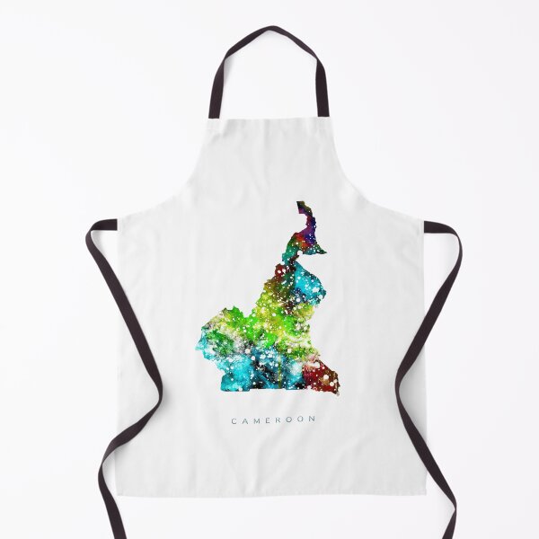 Item preview, Cameroon Map Watercolor Painting designed and sold by InkistPrints.