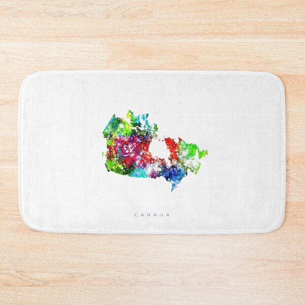 Item preview, Canada Map Watercolor Painting designed and sold by InkistPrints.