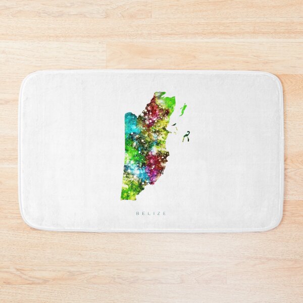 Item preview, Belize Map Watercolor Painting designed and sold by InkistPrints.