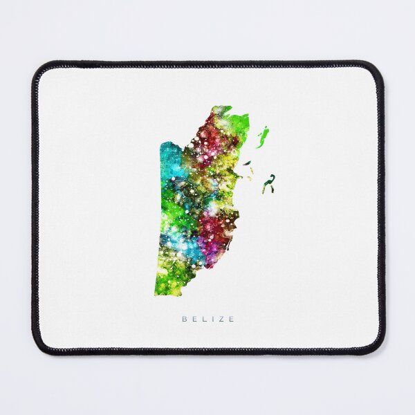 Item preview, Belize Map Watercolor Painting designed and sold by InkistPrints.