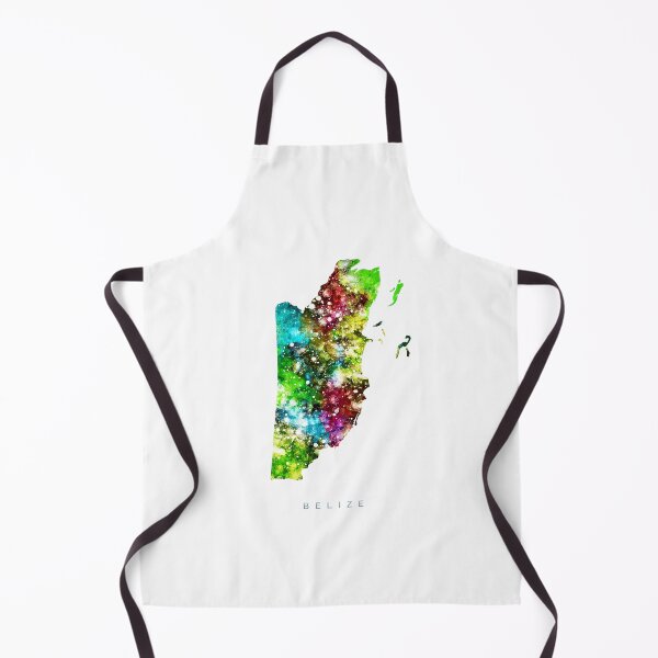 Item preview, Belize Map Watercolor Painting designed and sold by InkistPrints.