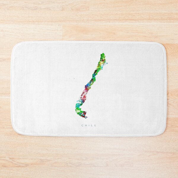 Item preview, Chile Map Watercolor Painting designed and sold by InkistPrints.