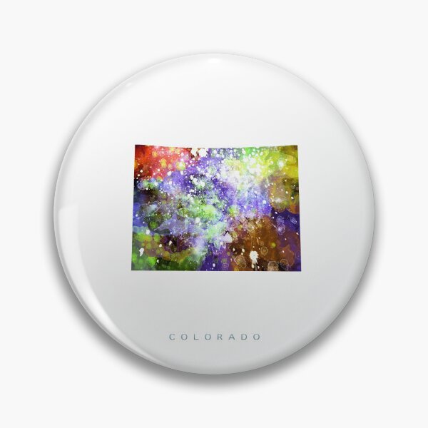 Item preview, Colorado Map Watercolor Painting designed and sold by InkistPrints.
