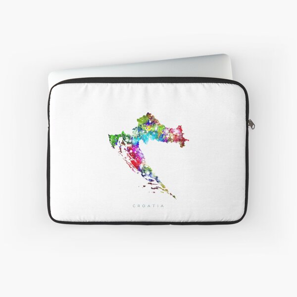 Item preview, Croatia Map Watercolor Painting designed and sold by InkistPrints.