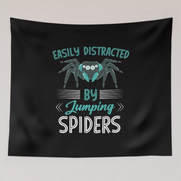 Item preview, Easily Distracted By Jumping Spiders, Arachnid Spider Lover designed and sold by TheReallyNiceStuff.