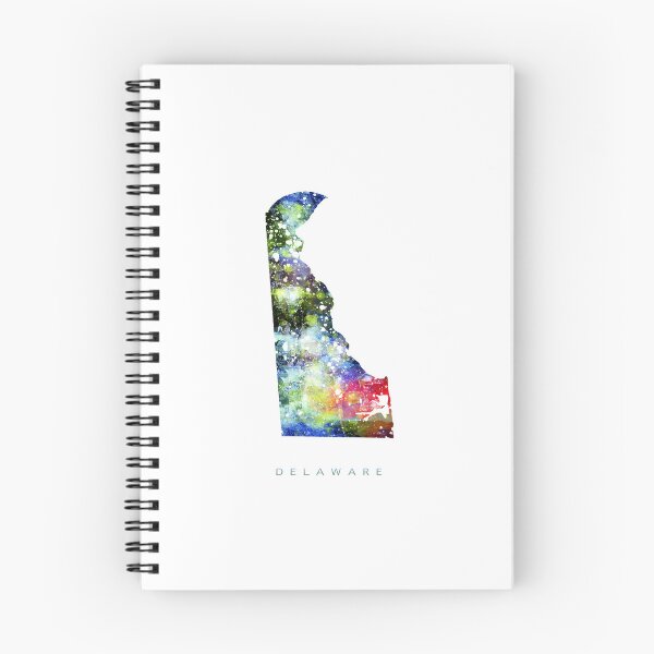 Item preview, Delaware Map Watercolor Painting designed and sold by InkistPrints.