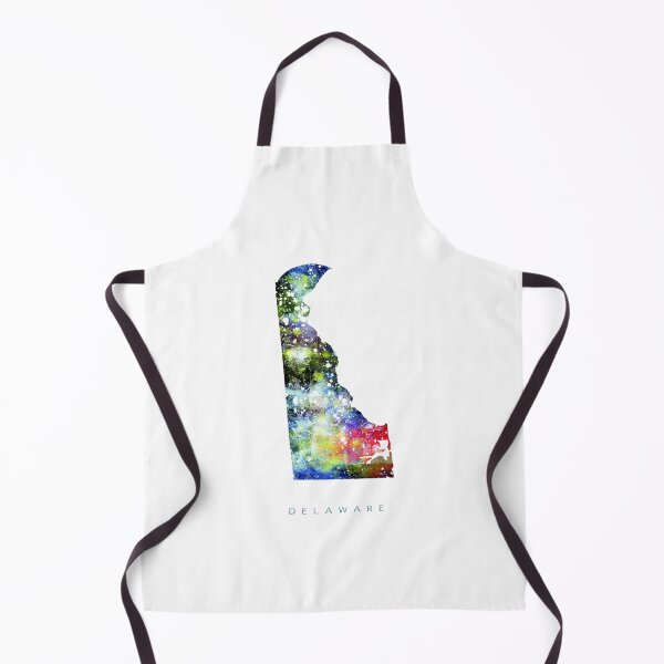 Item preview, Delaware Map Watercolor Painting designed and sold by InkistPrints.
