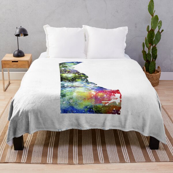Item preview, Delaware Map Watercolor Painting designed and sold by InkistPrints.